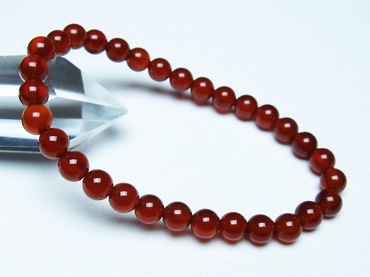 赤アゲート ブレスレット 6mm [t57-7070] 1枚目