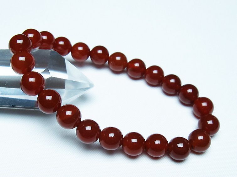 赤アゲート ブレスレット 8mm [t57-7074] 1枚目