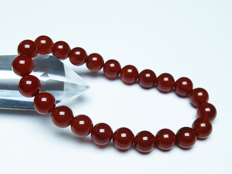 赤アゲート ブレスレット 8mm [t57-7078] 1枚目