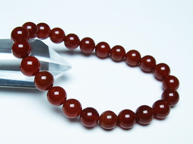赤アゲート ブレスレット 8mm [t57-7084] 1枚目