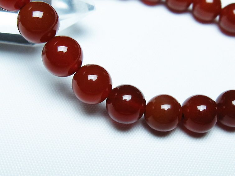 赤アゲート ブレスレット 8mm [t57-7084] 3枚目
