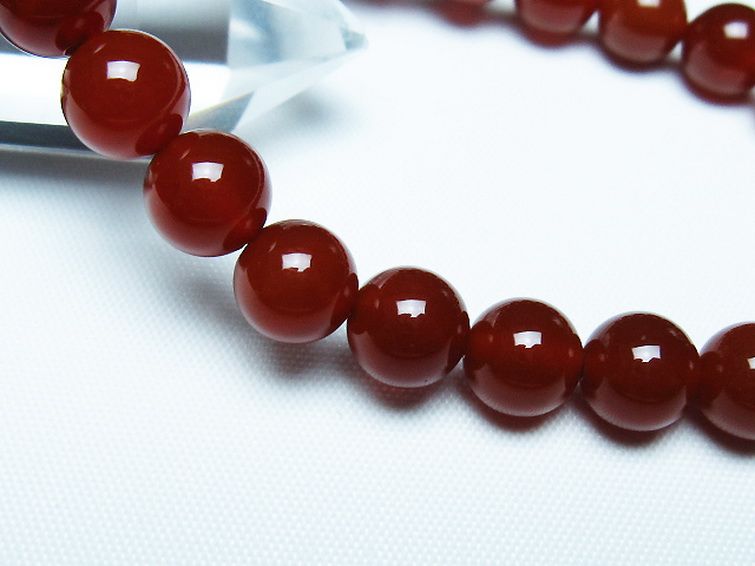 赤アゲート ブレスレット 8mm [t57-7087] 3枚目