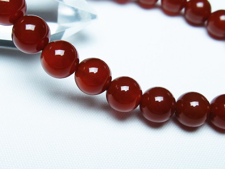 赤アゲート ブレスレット 8mm [t57-7089] 3枚目