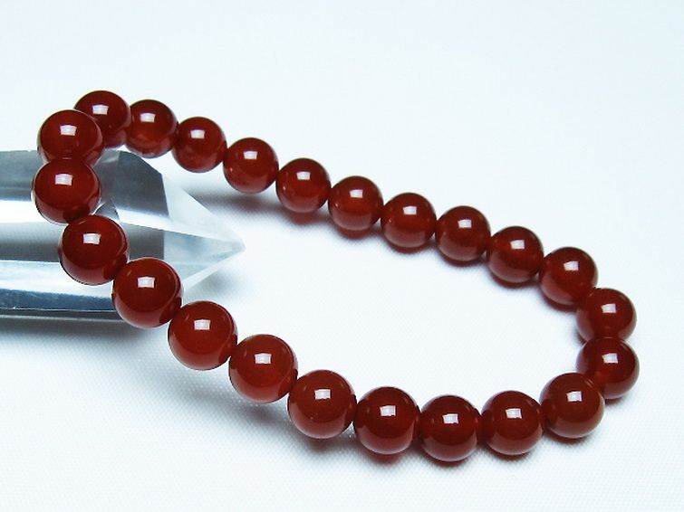 赤アゲート ブレスレット 8mm [t57-7090] 1枚目