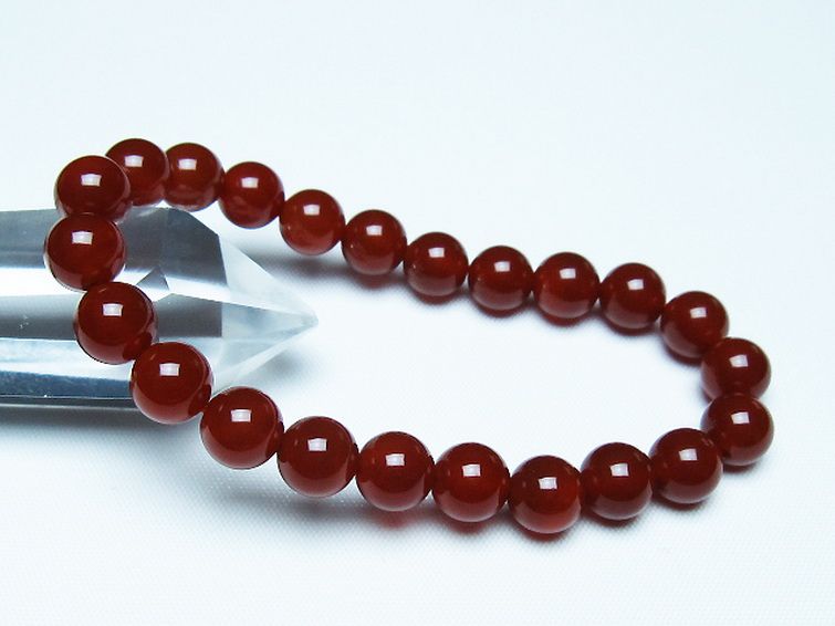 赤アゲート ブレスレット 8mm [T57-7091] 1枚目