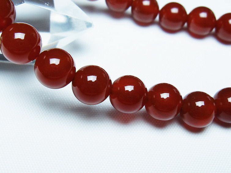 赤アゲート ブレスレット 8mm [T57-7091] 3枚目