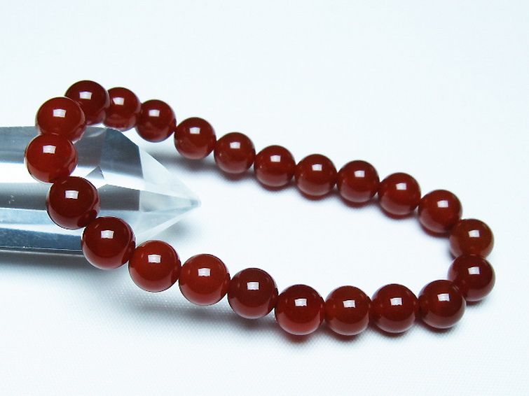 赤アゲート ブレスレット 8mm [t57-7094] 1枚目