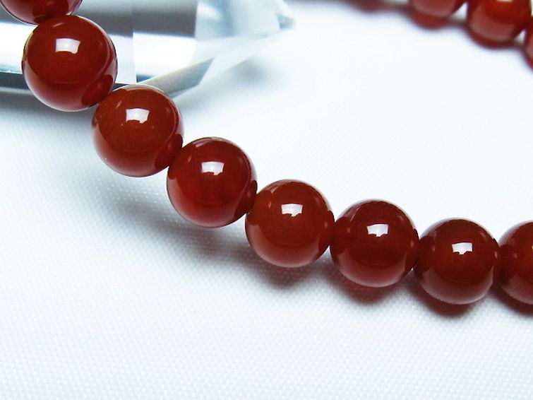 赤アゲート ブレスレット 8mm [T57-7096] 3枚目