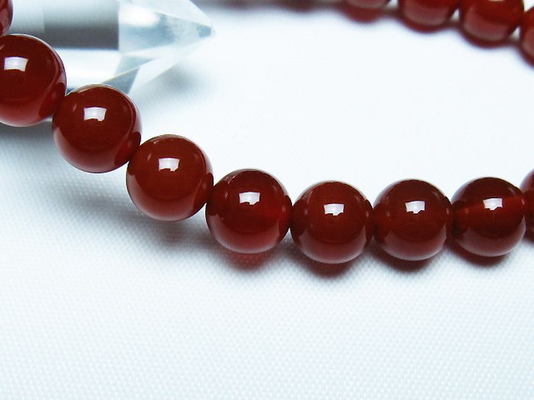 赤アゲート ブレスレット 8mm [t57-7100] 3枚目