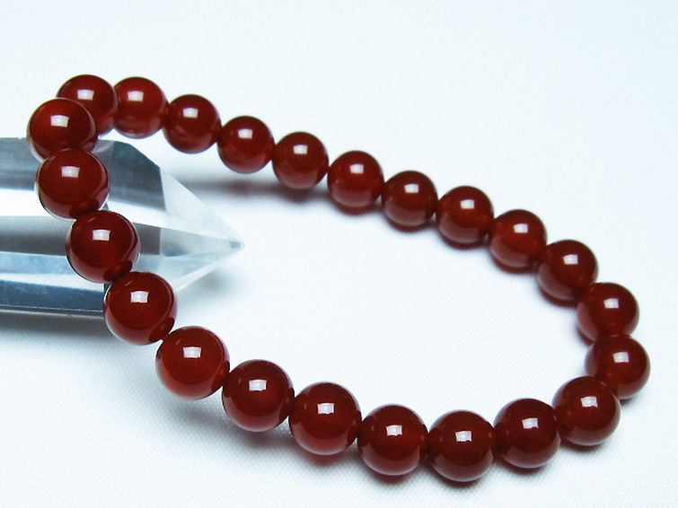 赤アゲート ブレスレット 8mm [t57-7108] 1枚目