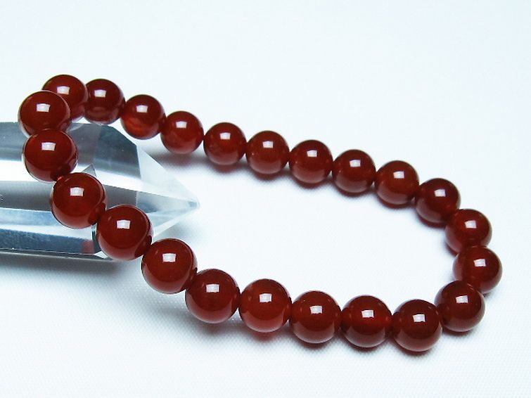 赤アゲート ブレスレット 8mm [t57-7113] 1枚目