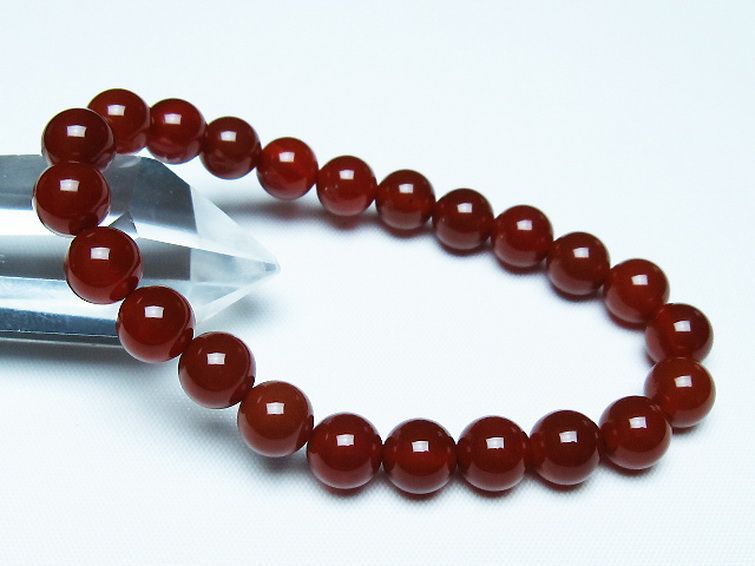 赤アゲート ブレスレット 8mm [t57-7114] 1枚目