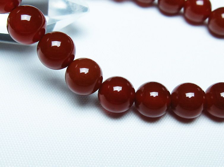 赤アゲート ブレスレット 8mm [t57-7114] 3枚目