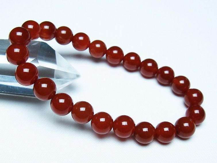 赤アゲート ブレスレット 8mm [T57-7123] 1枚目