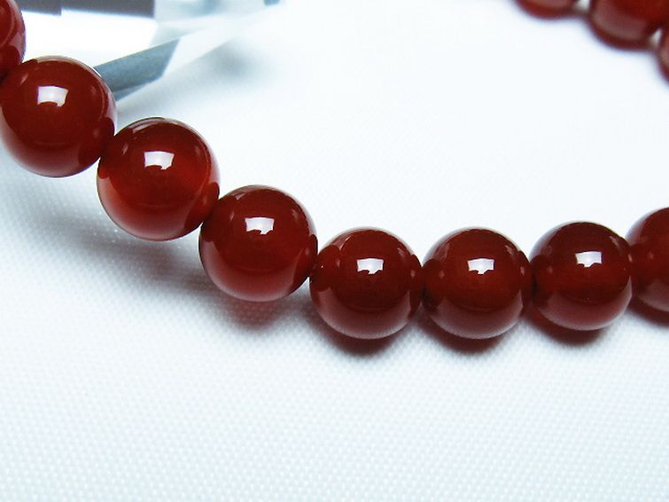 赤アゲート ブレスレット 8mm [T57-7126] 3枚目