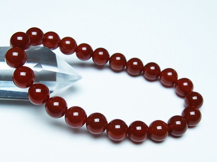 赤アゲート ブレスレット 8mm [t57-7131] 1枚目