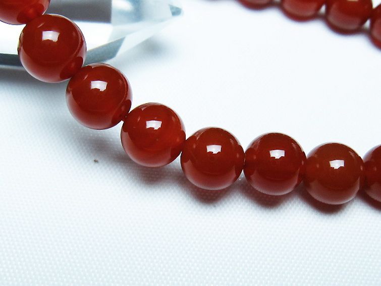 赤アゲート ブレスレット 8mm [T57-7132] 3枚目
