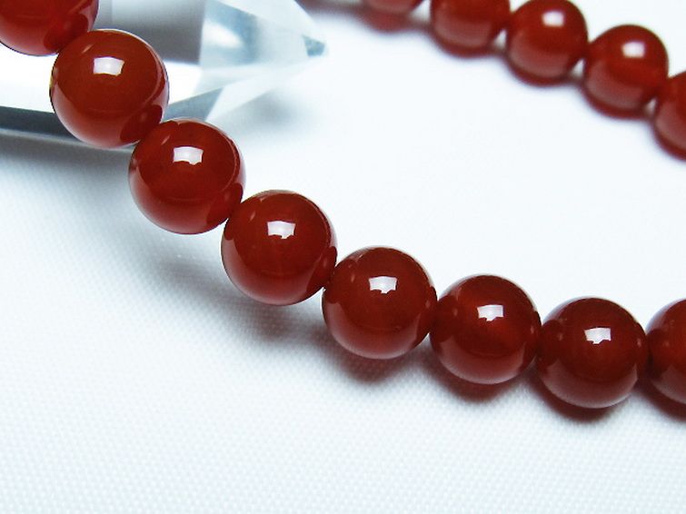 赤アゲート ブレスレット 8mm [t57-7134] 3枚目