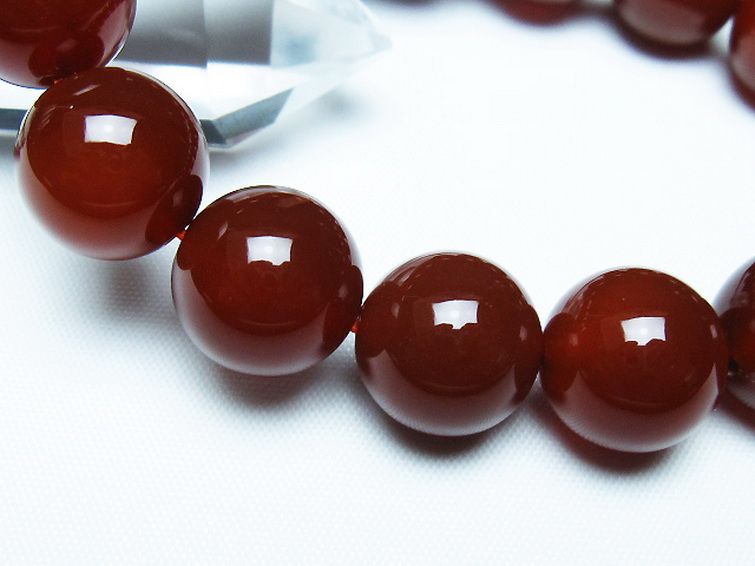 赤アゲート ブレスレット 14mm [t57-7174] 3枚目
