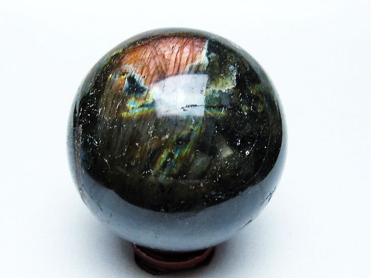 ラブラドライト 丸玉 58mm [T571-4896] 3枚目