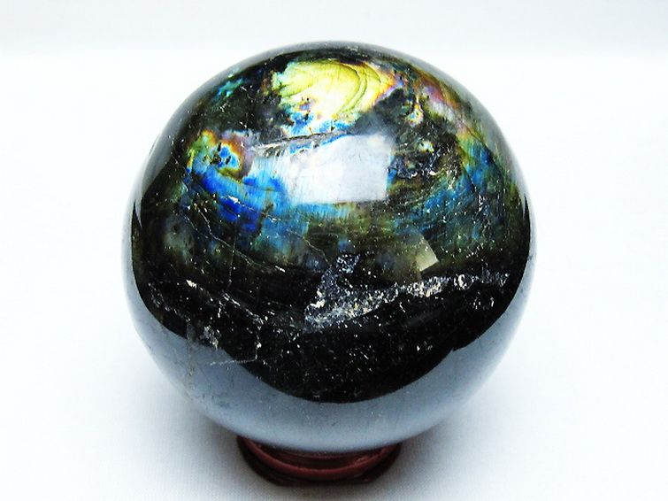 ラブラドライト 丸玉 76mm [T571-4907] 3枚目