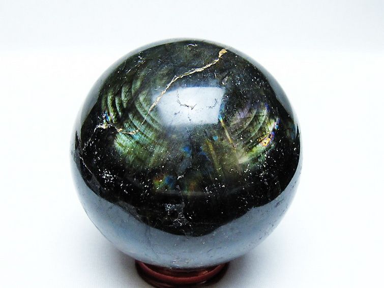 ラブラドライト 丸玉 76mm [T571-4911] 3枚目