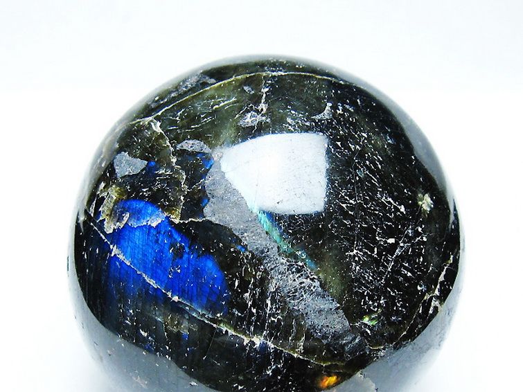 ラブラドライト 丸玉 83mm [T571-5004] 2枚目