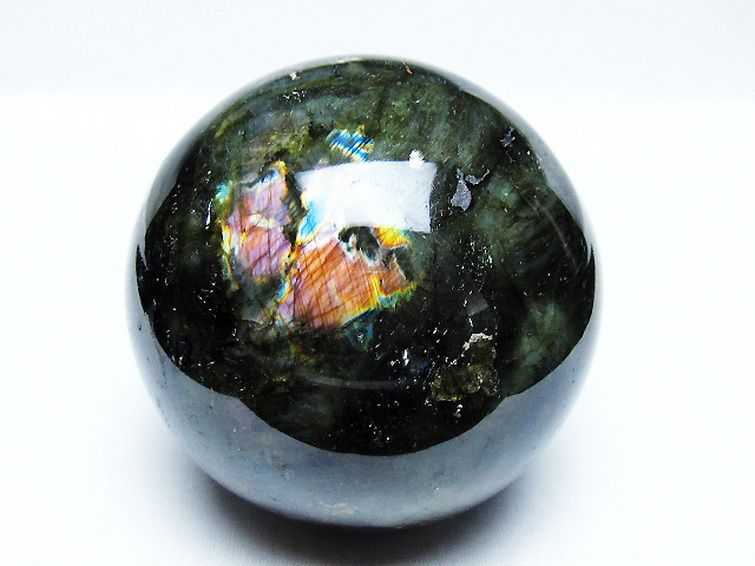 ラブラドライト 丸玉 87mm [T571-5056] 1枚目