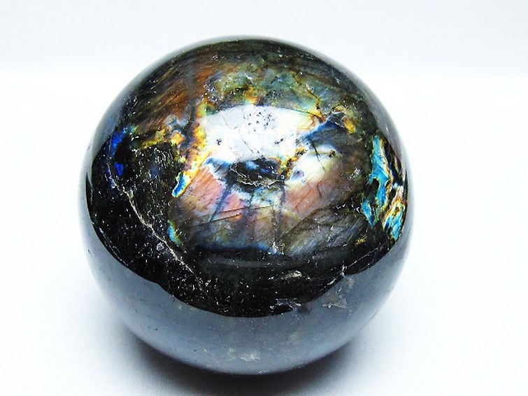 ラブラドライト 丸玉 88mm [T571-5060] 1枚目