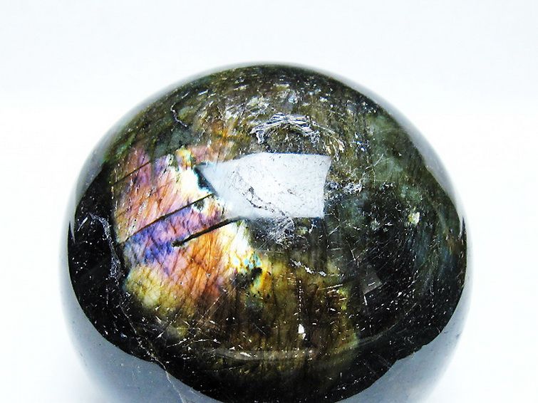 1Kg ラブラドライト 丸玉 89mm [T571-5061] 2枚目