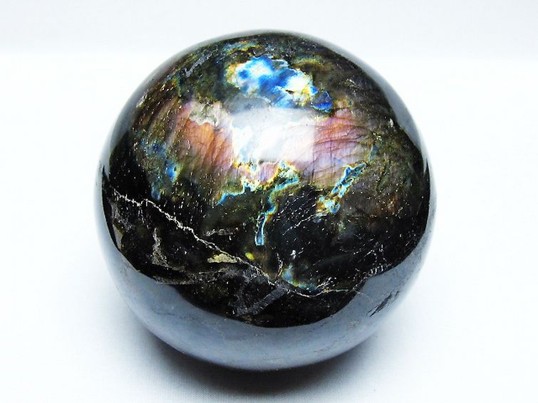 1.3Kg ラブラドライト 丸玉 95mm [T571-5062] 1枚目