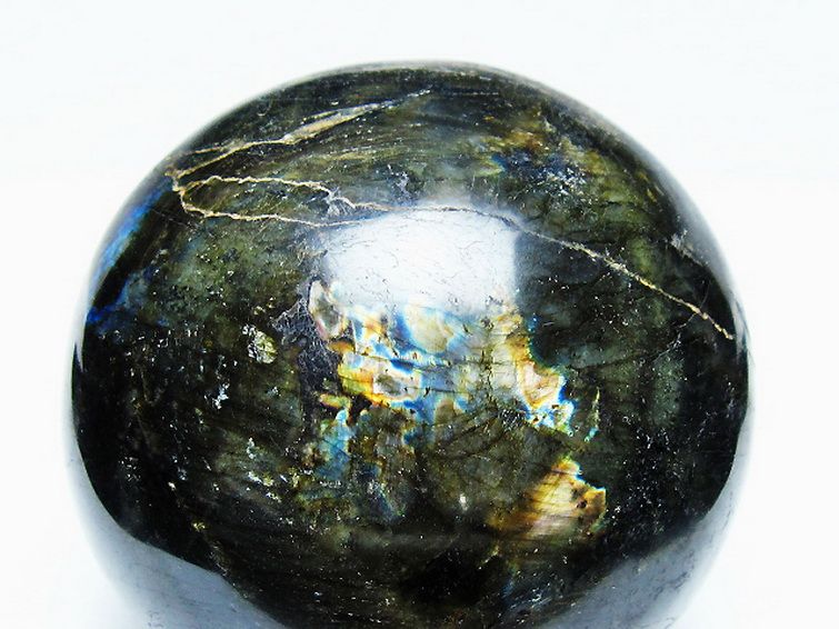 1.5Kg ラブラドライト 丸玉 100mm [T571-5064] 2枚目