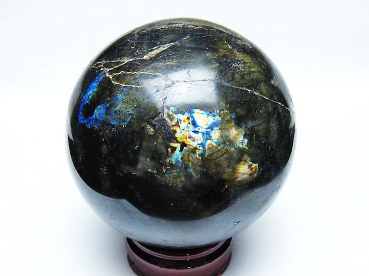 1.5Kg ラブラドライト 丸玉 100mm [T571-5064] 3枚目