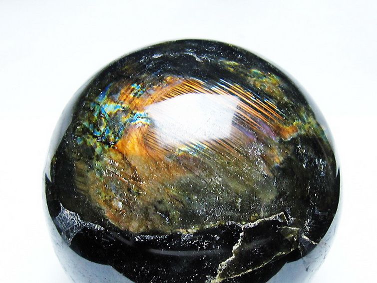 1.9Kg ラブラドライト 丸玉 110mm [T571-5066] 2枚目