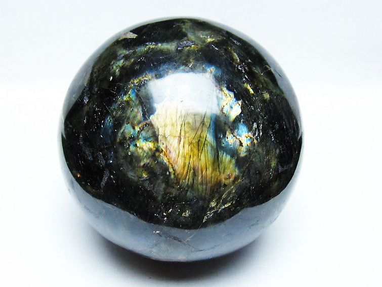 2.8Kg ラブラドライト 丸玉 127mm [T571-5069] 1枚目