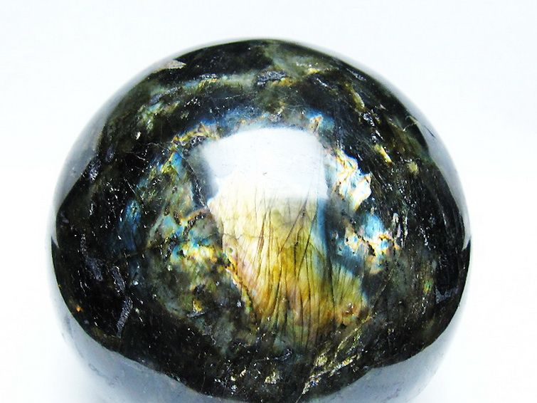 2.8Kg ラブラドライト 丸玉 127mm [T571-5069] 2枚目