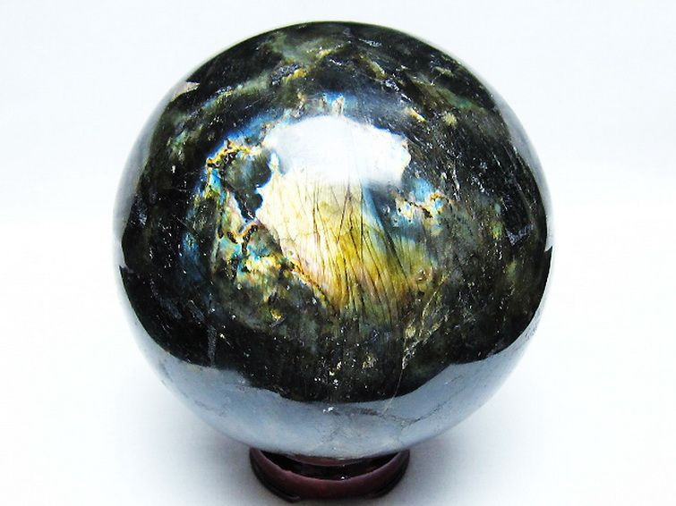 2.8Kg ラブラドライト 丸玉 127mm [T571-5069] 3枚目