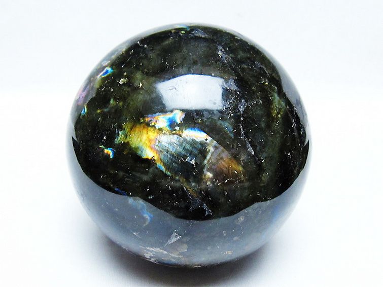 1.6Kg ラブラドライト 丸玉 105mm [T571-5073] 1枚目