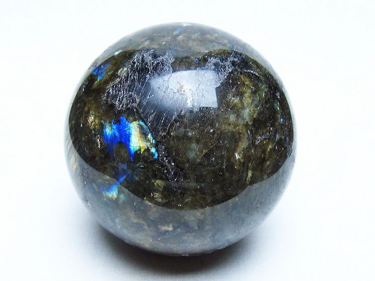 ラブラドライト 丸玉 78mm [t571-5186] 1枚目
