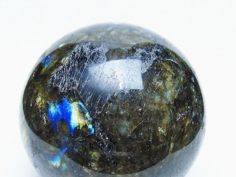 ラブラドライト 丸玉 78mm [t571-5186] 2枚目