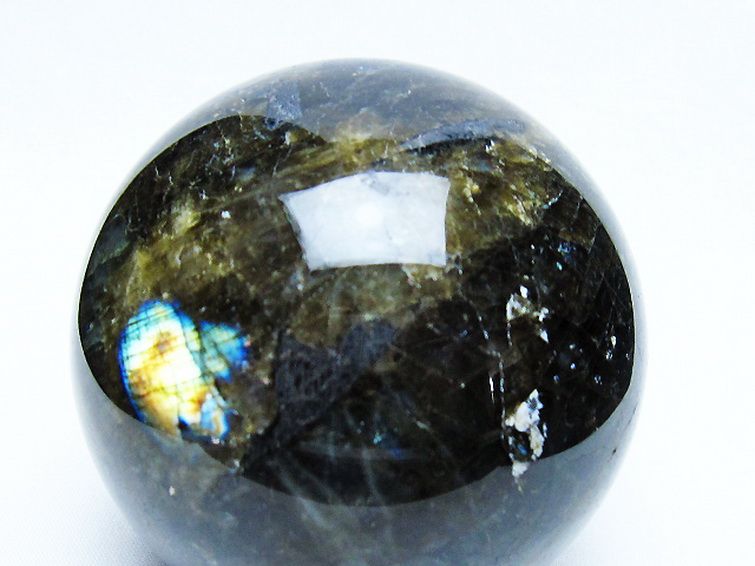 ラブラドライト 丸玉 82mm [t571-5192] 2枚目