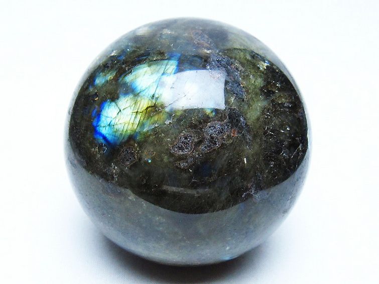 ラブラドライト 丸玉 81mm [t571-5205] 1枚目