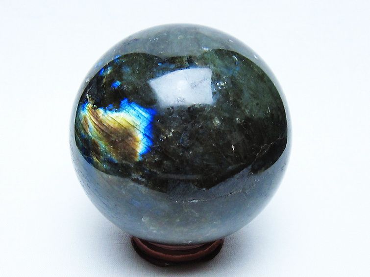 ラブラドライト 丸玉 73mm [t571-5222] 3枚目