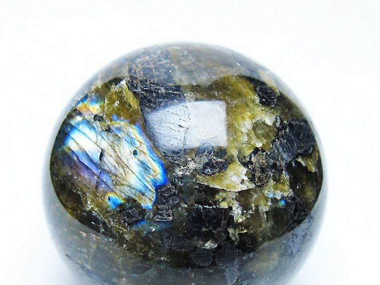 ラブラドライト 丸玉 71mm [t571-5226] 2枚目