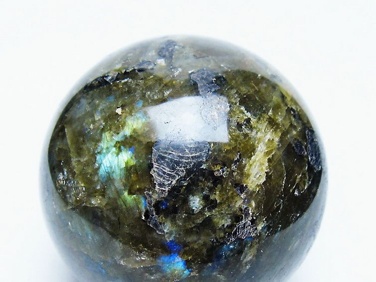 ラブラドライト 丸玉 66mm [t571-5229] 2枚目