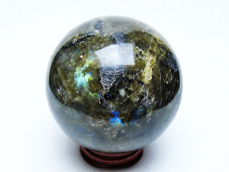 ラブラドライト 丸玉 66mm [t571-5229] 3枚目