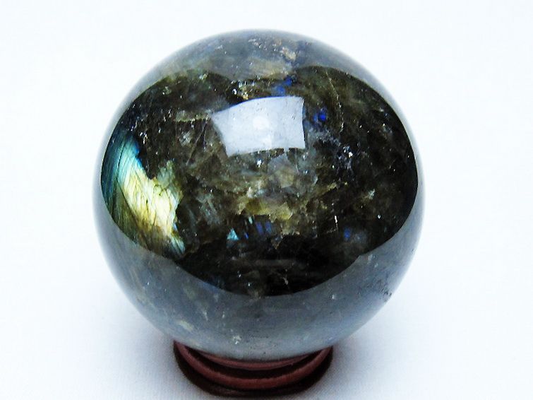 ラブラドライト 丸玉 63mm [t571-5234] 3枚目