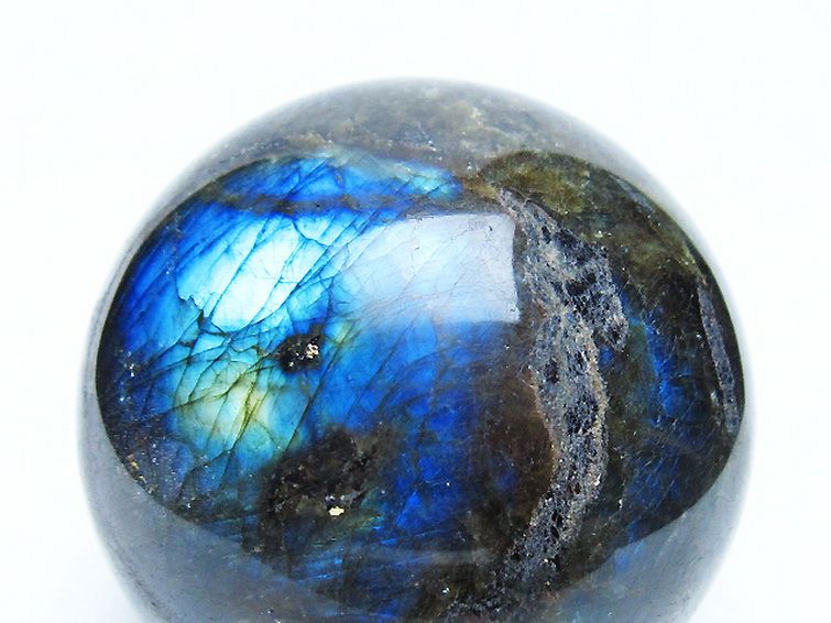 ラブラドライト 丸玉 72mm [t571-5255] 2枚目