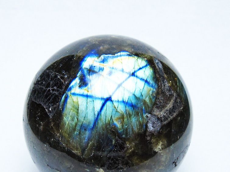 ラブラドライト 丸玉 75mm [t571-5267] 2枚目