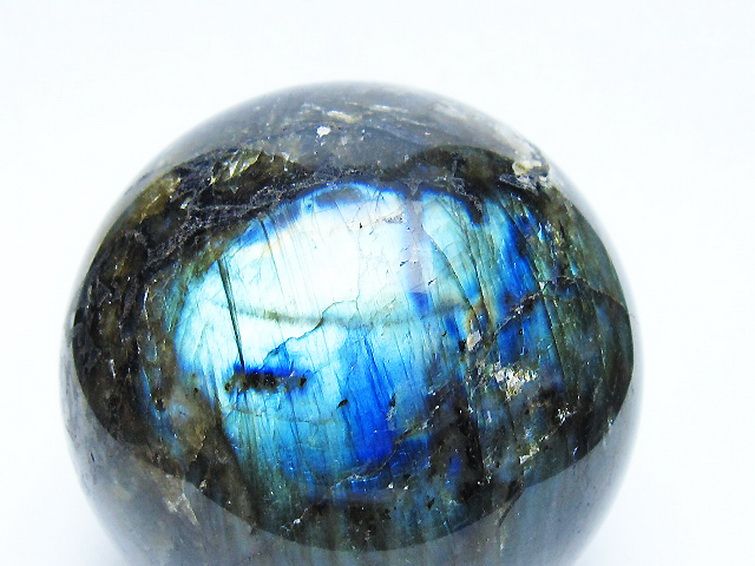 ラブラドライト 丸玉 77mm [t571-5273] 2枚目